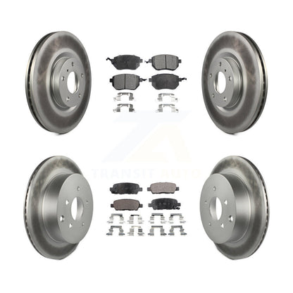 [Avant + Arrière] Kit de disque (revêtu) et plaquette (semi-métallique) de frein pour Nissan Murano KGF-100886