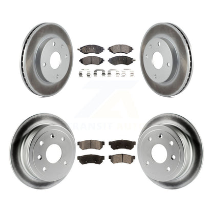 [Avant + Arrière] Kit de disque (revêtu) et plaquette (semi-métallique) de frein pour Suzuki Forenza Reno Chevrolet Optra KGF-100894