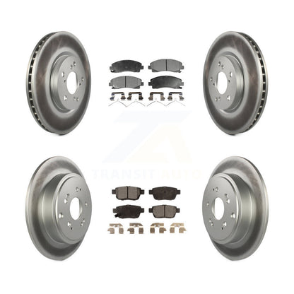 [Avant + Arrière] Kit de disque (revêtu) et plaquette (semi-métallique) de frein pour 2006-2014 Honda Ridgeline KGF-100898