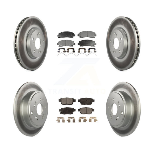 [Avant + Arrière] Kit de disque (revêtu) et plaquette (semi-métallique) de frein pour 2006-2014 Honda Ridgeline KGF-100898