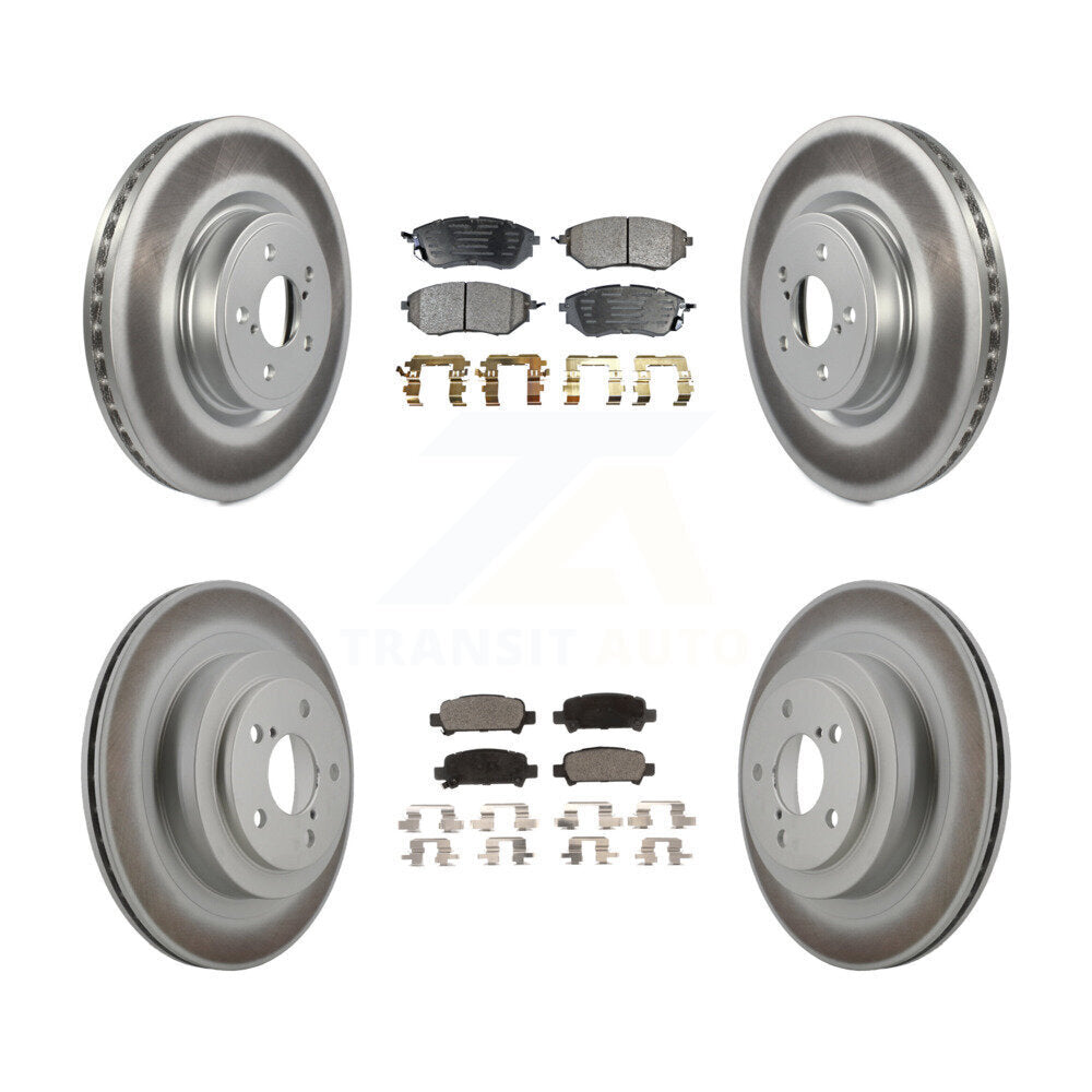 [Avant + Arrière] Kit de disque (revêtu) et plaquette (semi-métallique) de frein pour Subaru Legacy KGF-100900
