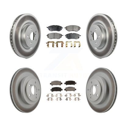 [Avant + Arrière] Kit de disque (revêtu) et plaquette (semi-métallique) de frein pour Subaru Legacy KGF-100900
