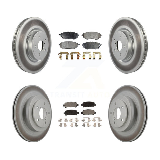 [Avant + Arrière] Kit de disque (revêtu) et plaquette (semi-métallique) de frein pour Subaru Legacy KGF-100900