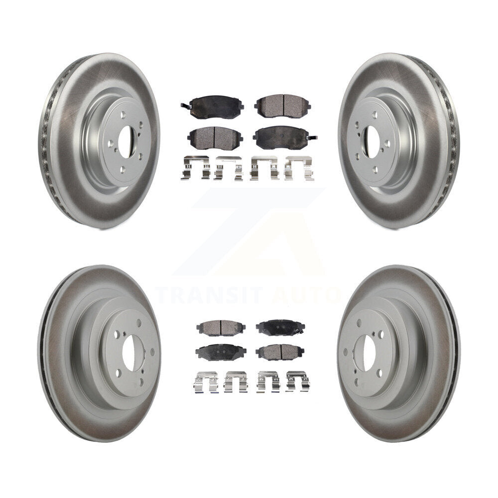 [Avant + Arrière] Kit de disque (revêtu) et plaquette (semi-métallique) de frein pour Subaru Legacy KGF-100901