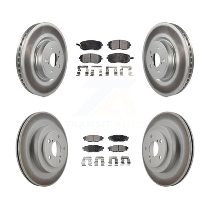 [Avant + Arrière] Kit de disque (revêtu) et plaquette (semi-métallique) de frein pour Subaru Legacy KGF-100901