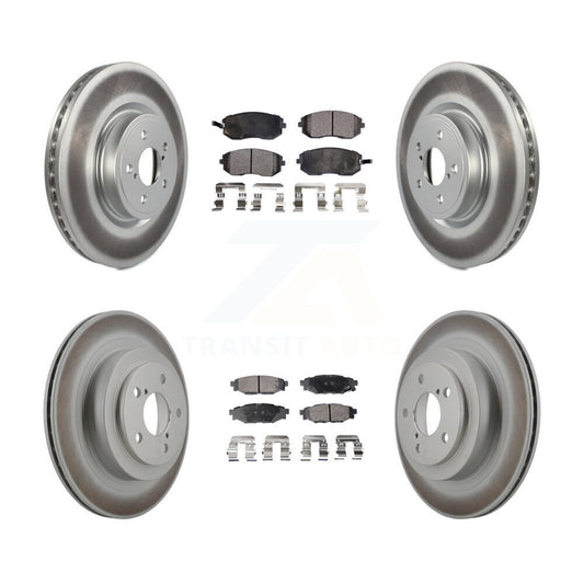 [Avant + Arrière] Kit de disque (revêtu) et plaquette (semi-métallique) de frein pour Subaru Legacy KGF-100901