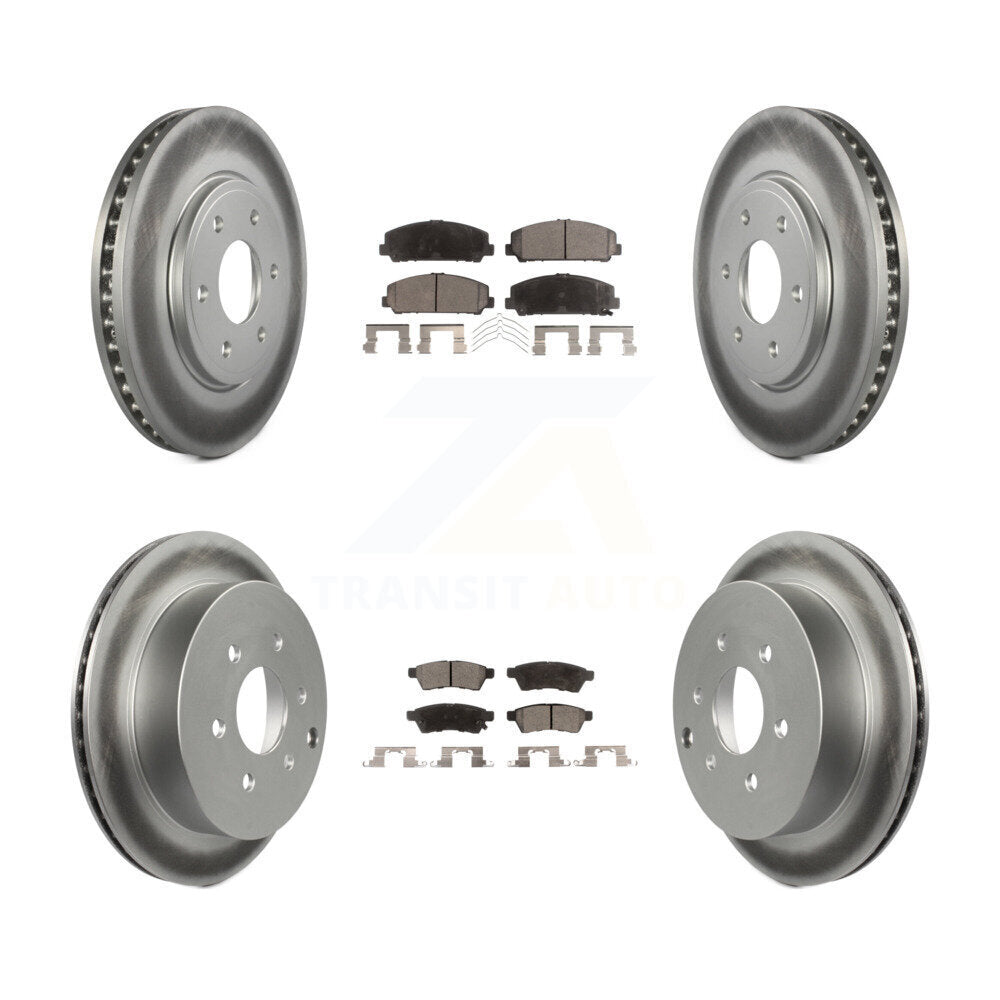 [Avant + Arrière] Kit de disque (revêtu) et plaquette (semi-métallique) de frein pour Suzuki Equator KGF-100903