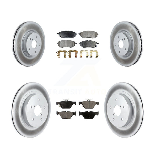 [Avant + Arrière] Kit de disque (revêtu) et plaquette (semi-métallique) de frein pour Subaru Outback Legacy WRX KGF-100908