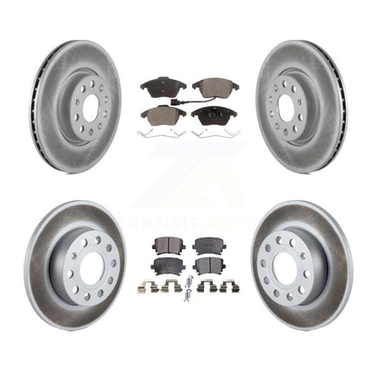 [Avant + Arrière] Kit de disque (revêtu) et plaquette (semi-métallique) de frein pour 2008 Audi A3 Quattro KGF-100909