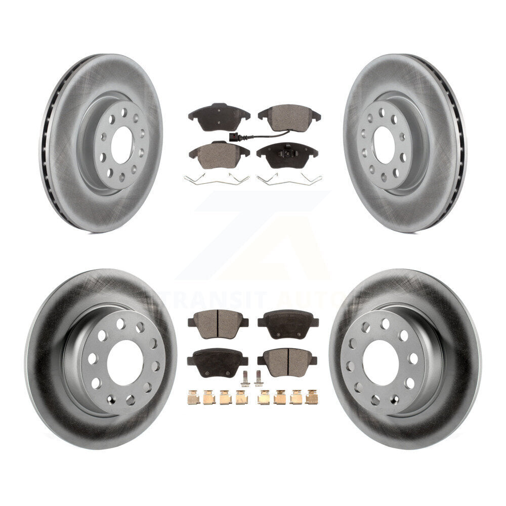 [Avant + Arrière] Kit de disque (revêtu) et plaquette (semi-métallique) de frein pour Volkswagen Beetle GTI KGF-100912