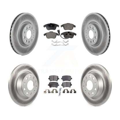 [Avant + Arrière] Kit de disque (revêtu) et plaquette (semi-métallique) de frein pour Volkswagen Tiguan Audi Q3 Limited Quattro KGF-100915