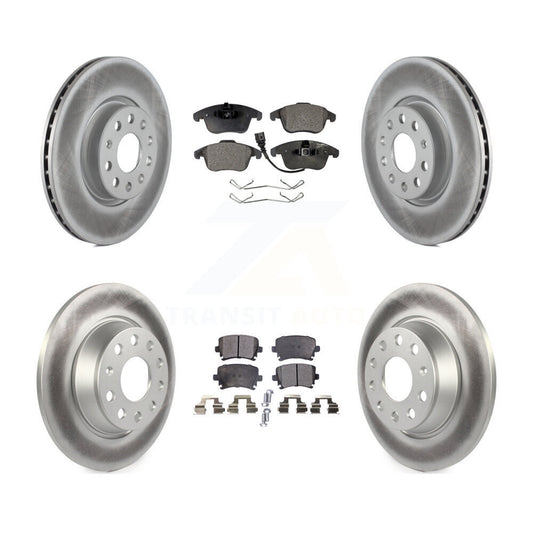 [Avant + Arrière] Kit de disque (revêtu) et plaquette (semi-métallique) de frein pour Volkswagen Tiguan Audi Q3 Limited Quattro KGF-100915