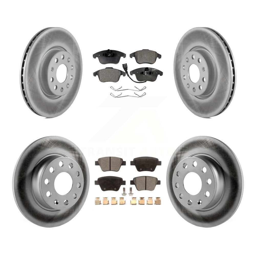[Avant + Arrière] Kit de disque (revêtu) et plaquette (semi-métallique) de frein pour Volkswagen Passat KGF-100916