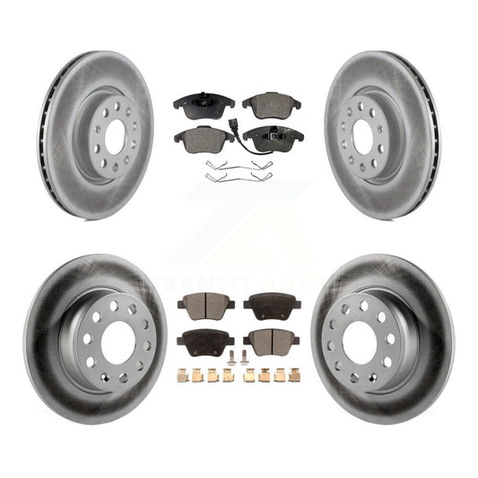 [Avant + Arrière] Kit de disque (revêtu) et plaquette (semi-métallique) de frein pour Volkswagen Passat KGF-100916