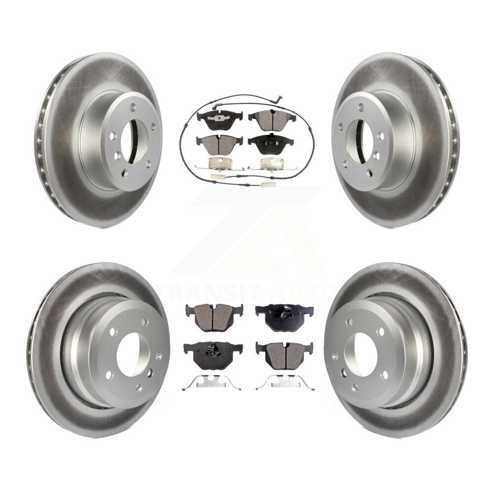[Avant + Arrière] Kit de disque (revêtu) et plaquette (semi-métallique) de frein pour BMW 530xi 535xi 528i xDrive 535i 528xi 525xi KGF-100920