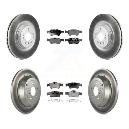 [Avant + Arrière] Kit de disque (revêtu) et plaquette (semi-métallique) de frein pour 2007-2009 Mercedes-Benz ML320 avec 350mm Diameter Rotor KGF-100924