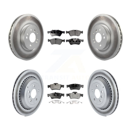[Avant + Arrière] Kit de disque (revêtu) et plaquette (semi-métallique) de frein pour Mercedes-Benz R350 ML500 R500 R320 avec Vented Rotor KGF-100925