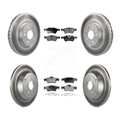 [Avant + Arrière] Kit de disque (revêtu) et plaquette (semi-métallique) de frein pour Mercedes-Benz ML350 R350 ML500 ML320 R500 R320 ML450 KGF-100926