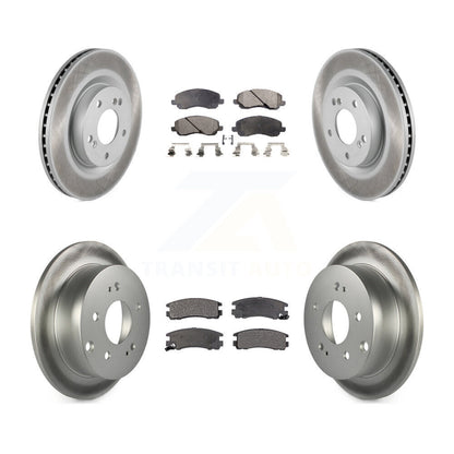 [Avant + Arrière] Kit de disque (revêtu) et plaquette (semi-métallique) de frein pour Mitsubishi Galant Eclipse KGF-100929