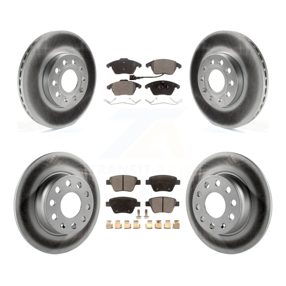 [Avant + Arrière] Kit de disque (revêtu) et plaquette (semi-métallique) de frein pour Volkswagen Beetle KGF-100932