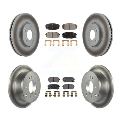 [Avant + Arrière] Kit de disque (revêtu) et plaquette (semi-métallique) de frein pour Kia Forte Koup Forte5 KGF-100937