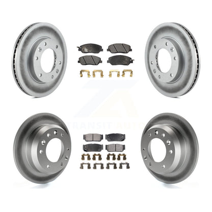 [Avant + Arrière] Kit de disque (revêtu) et plaquette (semi-métallique) de frein pour Kia Sedona Hyundai Entourage To 04/27/06 KGF-100951