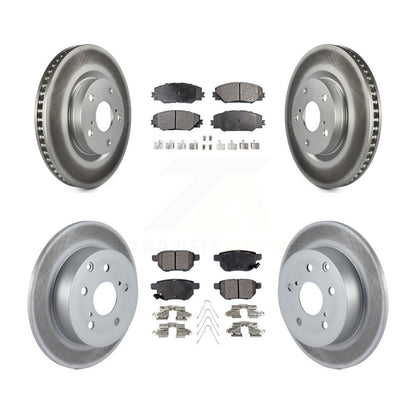 [Avant + Arrière] Kit de disque (revêtu) et plaquette (semi-métallique) de frein pour 2010 Toyota Matrix XRS KGF-100954