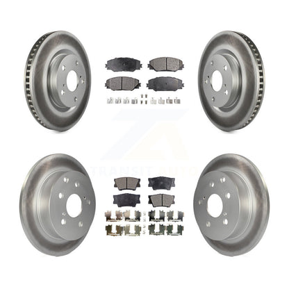 [Avant + Arrière] Kit de disque (revêtu) et plaquette (semi-métallique) de frein pour Toyota RAV4 KGF-100955