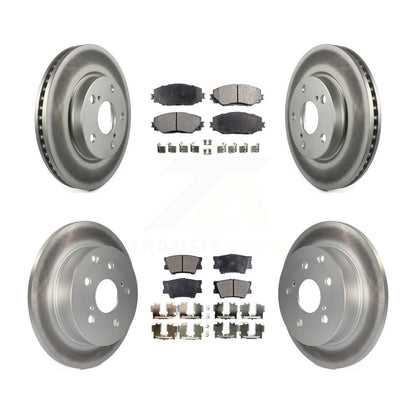 [Avant + Arrière] Kit de disque (revêtu) et plaquette (semi-métallique) de frein pour Toyota RAV4 Lexus HS250h KGF-100962
