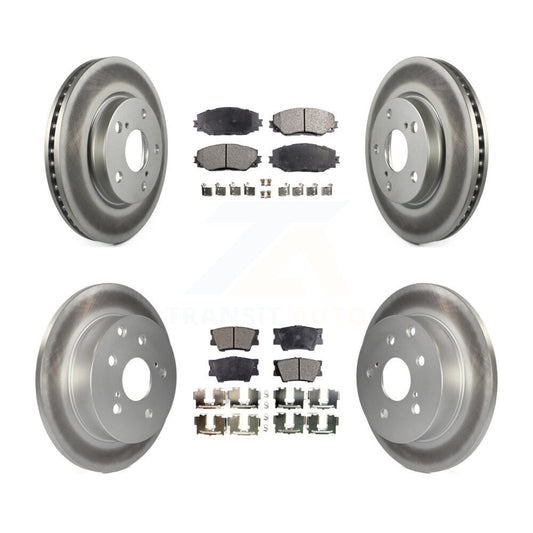 [Avant + Arrière] Kit de disque (revêtu) et plaquette (semi-métallique) de frein pour Toyota RAV4 Lexus HS250h KGF-100962