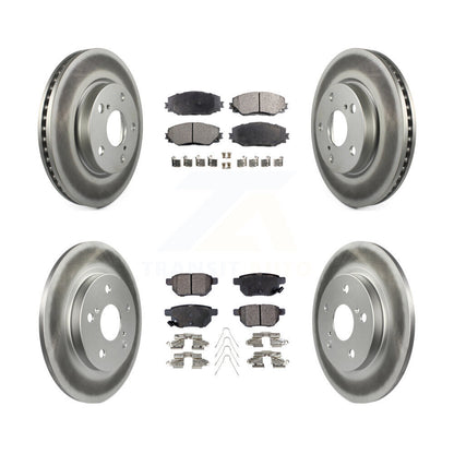 [Avant + Arrière] Kit de disque (revêtu) et plaquette (semi-métallique) de frein pour 2008-2015 Scion xB KGF-100963