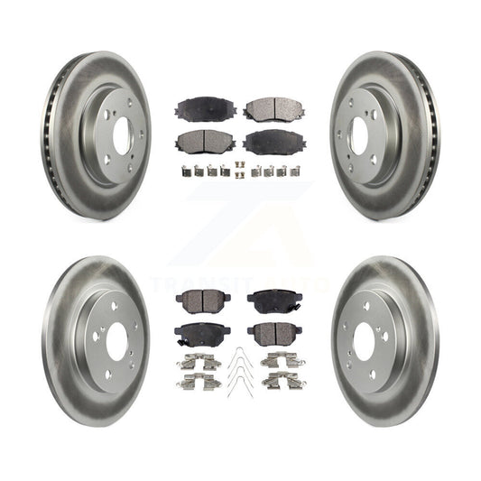 [Avant + Arrière] Kit de disque (revêtu) et plaquette (semi-métallique) de frein pour 2008-2015 Scion xB KGF-100963