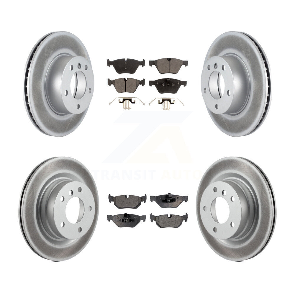 [Avant + Arrière] Kit de disque (revêtu) et plaquette (semi-métallique) de frein pour BMW 328i 325i 323i KGF-100964