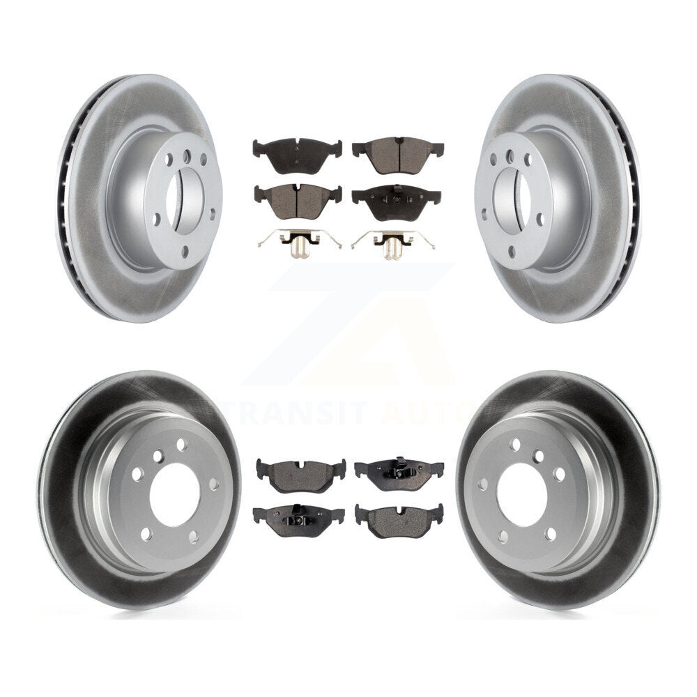 [Avant + Arrière] Kit de disque (revêtu) et plaquette (semi-métallique) de frein pour BMW 328i 328xi 325xi KGF-100965