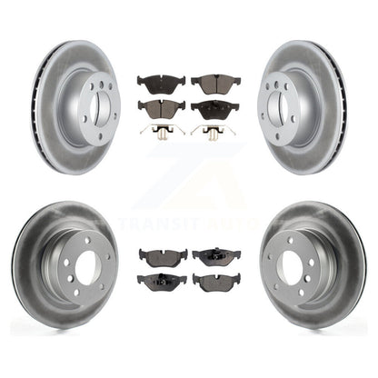 [Avant + Arrière] Kit de disque (revêtu) et plaquette (semi-métallique) de frein pour 2008-2013 BMW 128i KGF-100966
