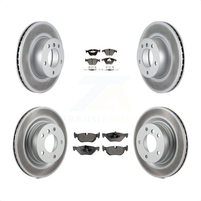 [Avant + Arrière] Kit de disque (revêtu) et plaquette (semi-métallique) de frein pour 2007 BMW 323i avec 312mm Diameter Rotor KGF-100968 par Transit Auto