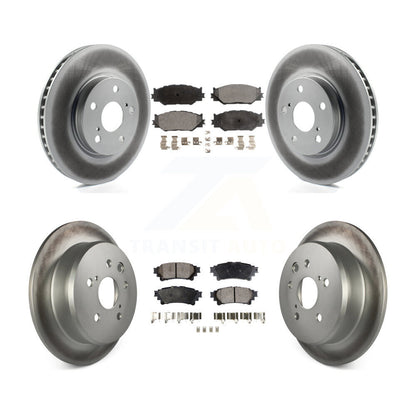 [Avant + Arrière] Kit de disque (revêtu) et plaquette (semi-métallique) de frein pour 2014-2015 Lexus IS250 Base avec RWD avec F Sport Package KGF-100969