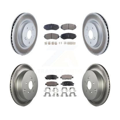 [Avant + Arrière] Kit de disque (revêtu) et plaquette (semi-métallique) de frein pour 2009-2013 Suzuki Grand Vitara KGF-100972