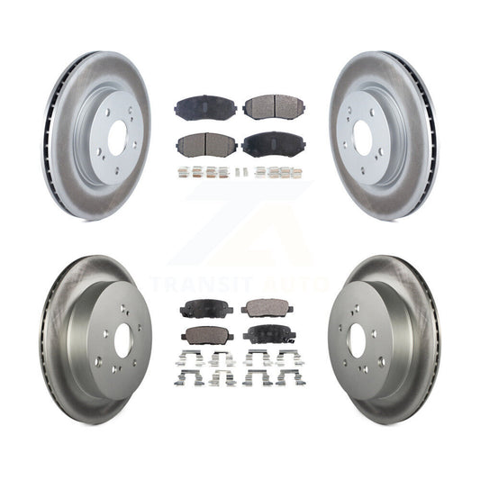 [Avant + Arrière] Kit de disque (revêtu) et plaquette (semi-métallique) de frein pour 2009-2013 Suzuki Grand Vitara KGF-100972