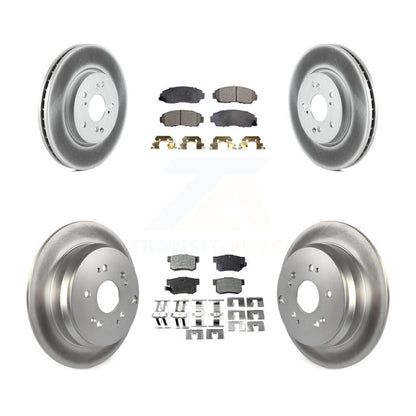 [Avant + Arrière] Kit de disque (revêtu) et plaquette (semi-métallique) de frein pour Acura RDX KGF-100974
