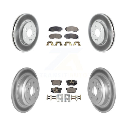 [Avant + Arrière] Kit de disque (revêtu) et plaquette (semi-métallique) de frein pour Honda Accord Crosstour KGF-100975