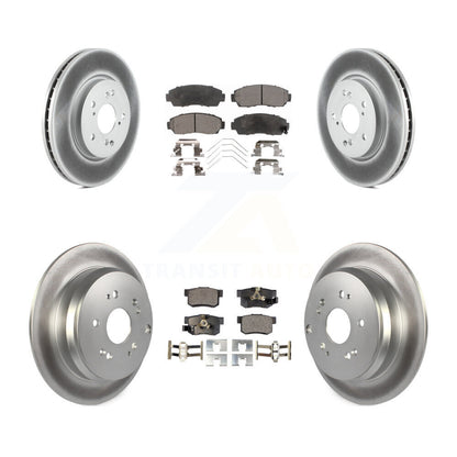 [Avant + Arrière] Kit de disque (revêtu) et plaquette (semi-métallique) de frein pour 2012-2016 Honda CR-V AWD KGF-100976