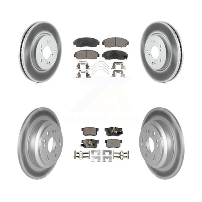 [Avant + Arrière] Kit de disque (revêtu) et plaquette (semi-métallique) de frein pour Honda Crosstour Accord KGF-100977