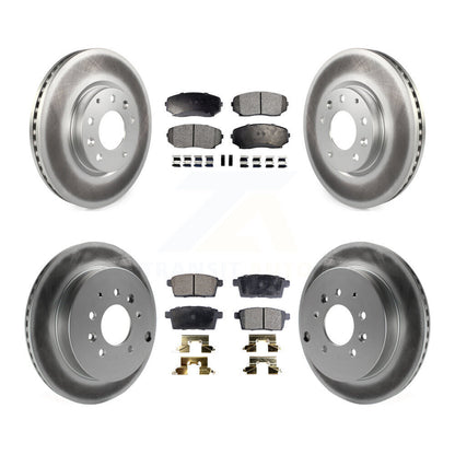 [Avant + Arrière] Kit de disque (revêtu) et plaquette (semi-métallique) de frein pour Ford Edge Mazda CX-7 Lincoln MKX KGF-100982