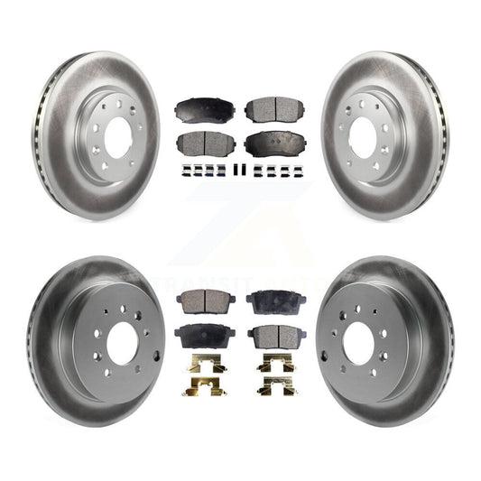 [Avant + Arrière] Kit de disque (revêtu) et plaquette (semi-métallique) de frein pour Ford Edge Mazda CX-7 Lincoln MKX KGF-100982