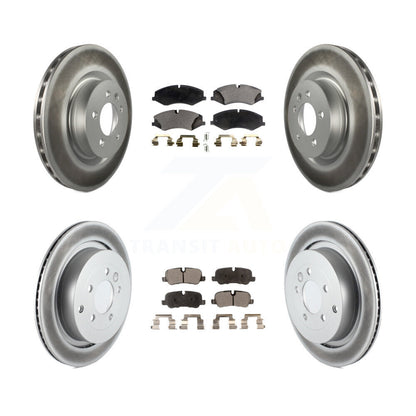 [Avant + Arrière] Kit de disque (revêtu) et plaquette (semi-métallique) de frein pour Land Rover LR4 Range Sport KGF-100983