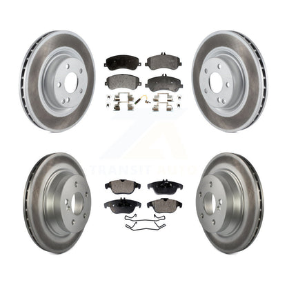 [Avant + Arrière] Kit de disque (revêtu) et plaquette (semi-métallique) de frein pour Mercedes-Benz GLK350 GLK250 KGF-100986