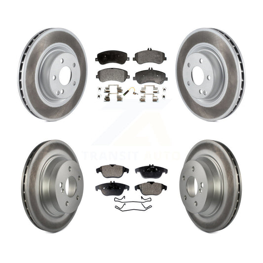 [Avant + Arrière] Kit de disque (revêtu) et plaquette (semi-métallique) de frein pour Mercedes-Benz GLK350 GLK250 KGF-100986
