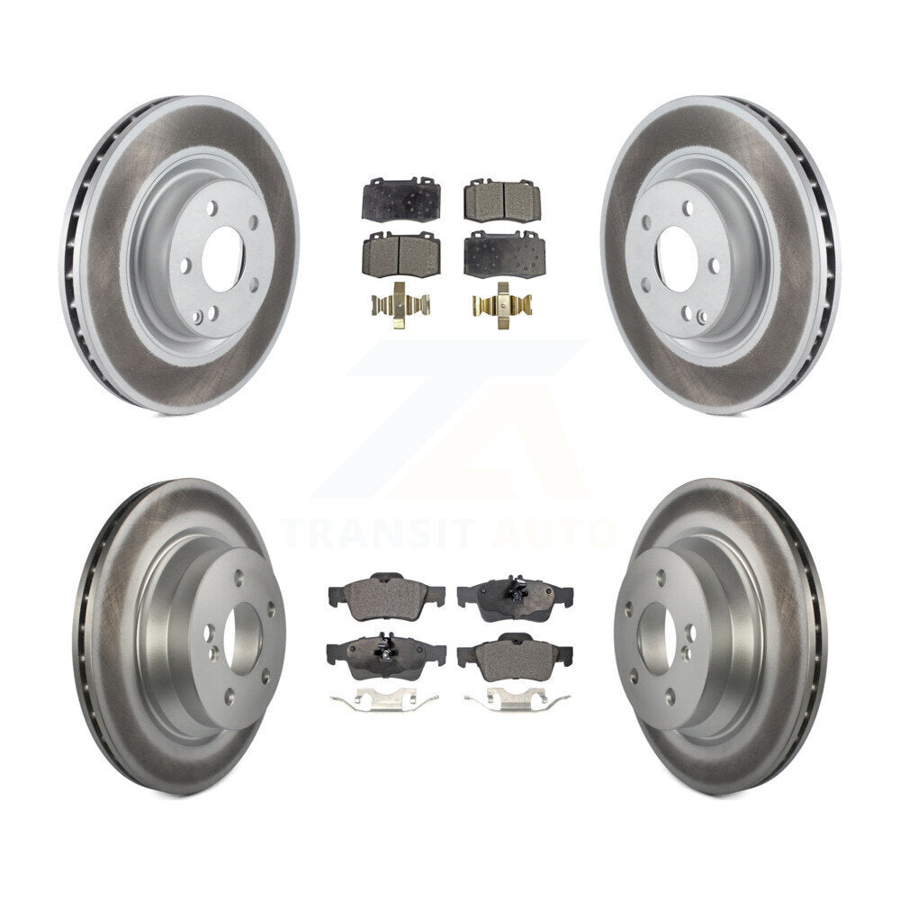 [Avant + Arrière] Kit de disque (revêtu) et plaquette (semi-métallique) de frein pour Mercedes-Benz CLS550 CLS500 E550 KGF-100987