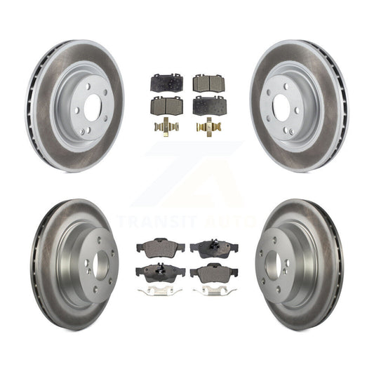 [Avant + Arrière] Kit de disque (revêtu) et plaquette (semi-métallique) de frein pour Mercedes-Benz CLS550 CLS500 E550 KGF-100987